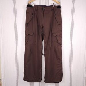 686 SixEightSix Pants Mens Large Defender Cargo Ski Snowboard InfiDRY 10K *FLAW*